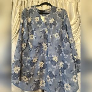 Venezia vintage blue floral blouse